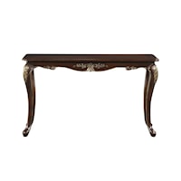 Traditional Rectangular Sofa Table with Cabriole Legs