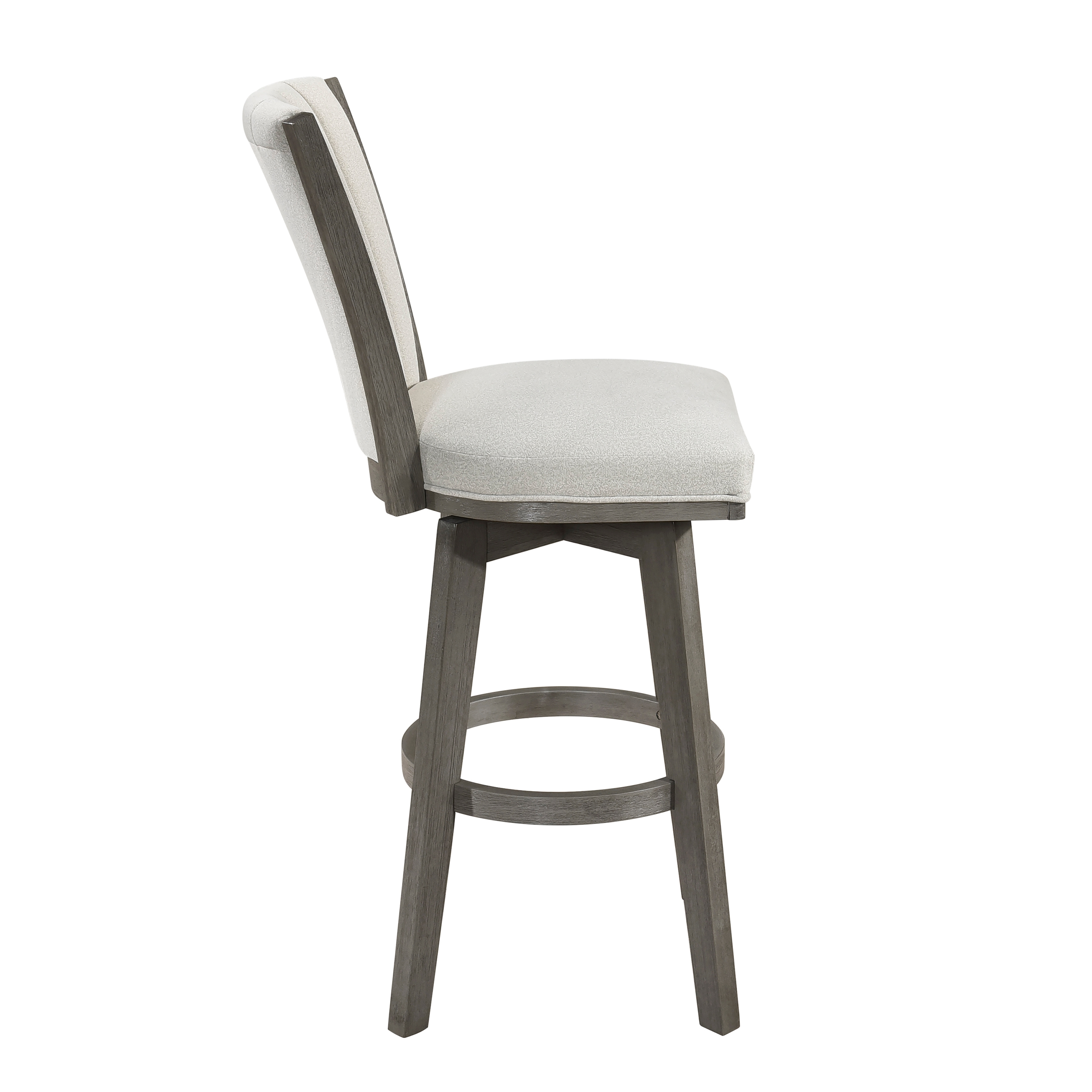 Upholstered Pub Height Swivel Chair