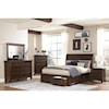 Homelegance Furniture Logandale Queen Platform Bed with Footboard Storage