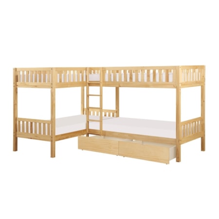 Twin Corner Bunk Bed