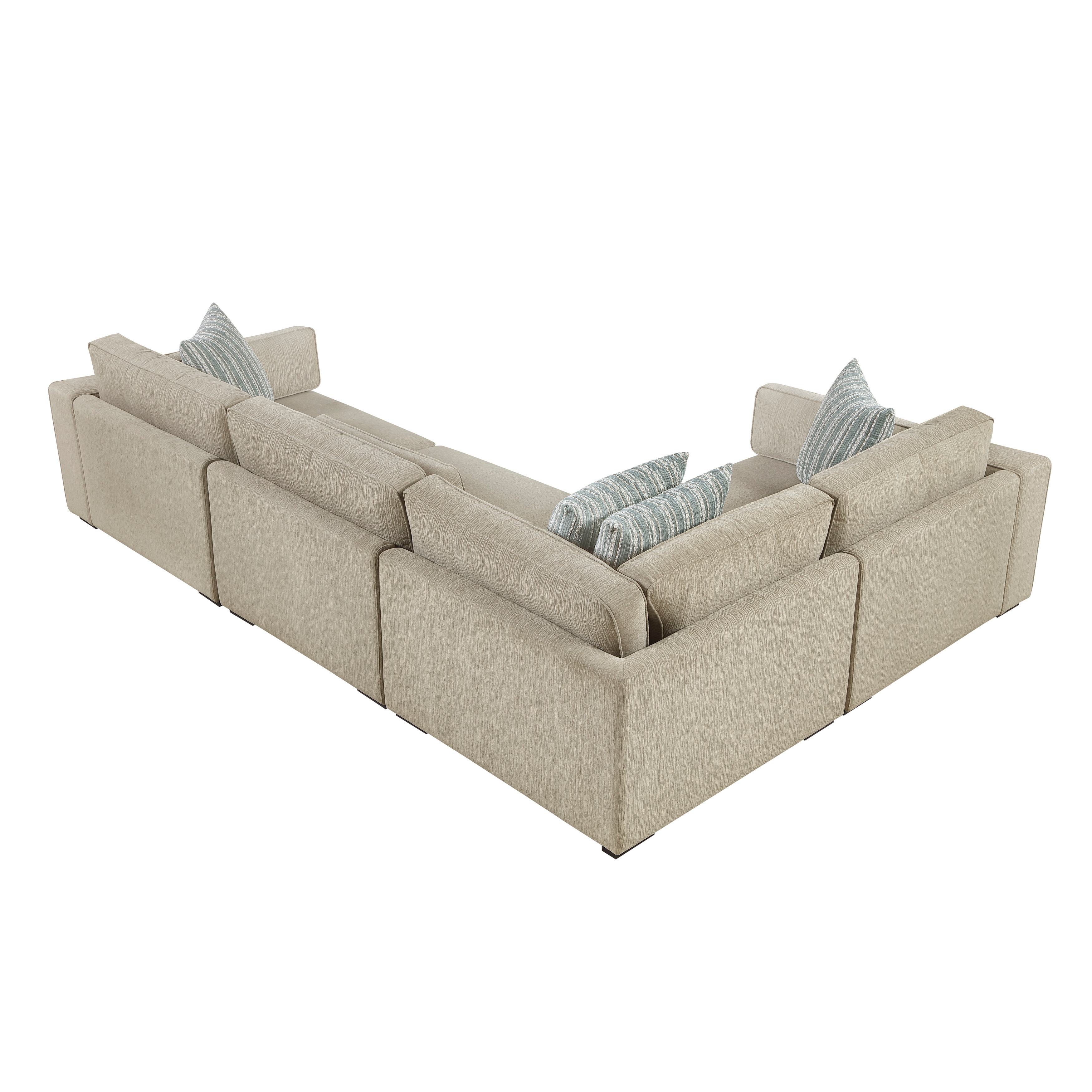 Homelegance Mila 4-pc. L-Shape Sectional w/Bolster Pillows