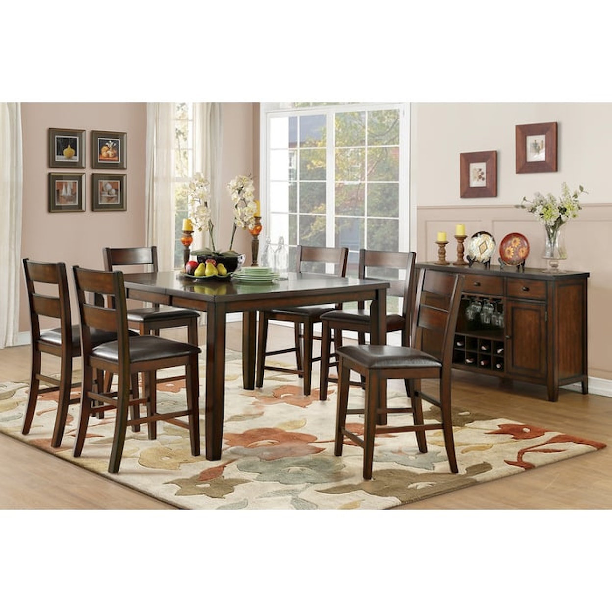 Homelegance Furniture Mantello Counter Height Table