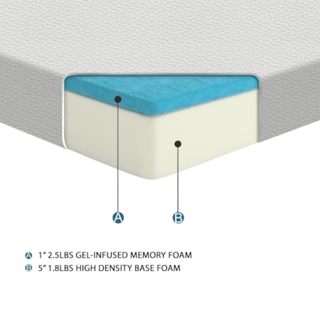 6&quot; Memory Foam Mattress