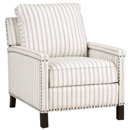 Striped Push Back Reclining Chair