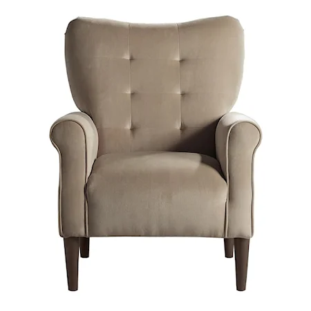 Traditional Tufted Accent Chair