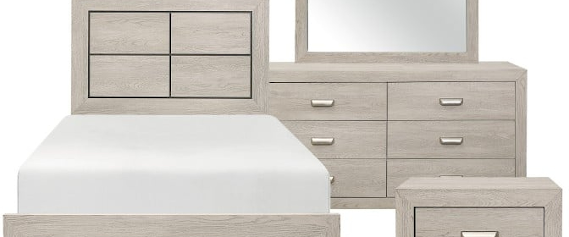 Contemporary 4-Piece Twin Bedroom Set