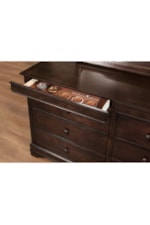 Homelegance Abbeville Traditional 8-Drawer Dresser with Hidden Felt-Lined Jewelry Drawers