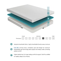 8" Firm Full Mattress with Gel-Infused Memory Foam