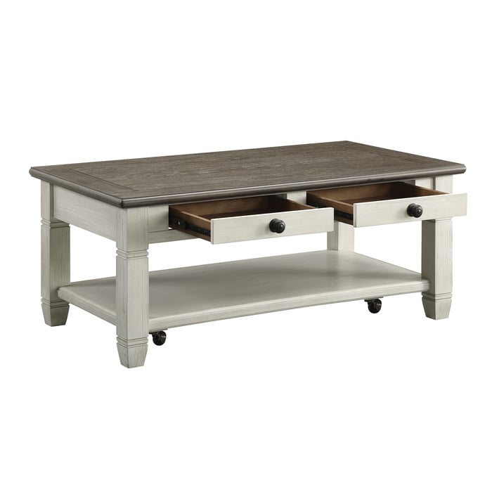 Homelegance Granby 2-Drawer Cocktail Table