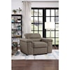 Homelegance Furniture Alfio Chair with Pull-out Ottoman