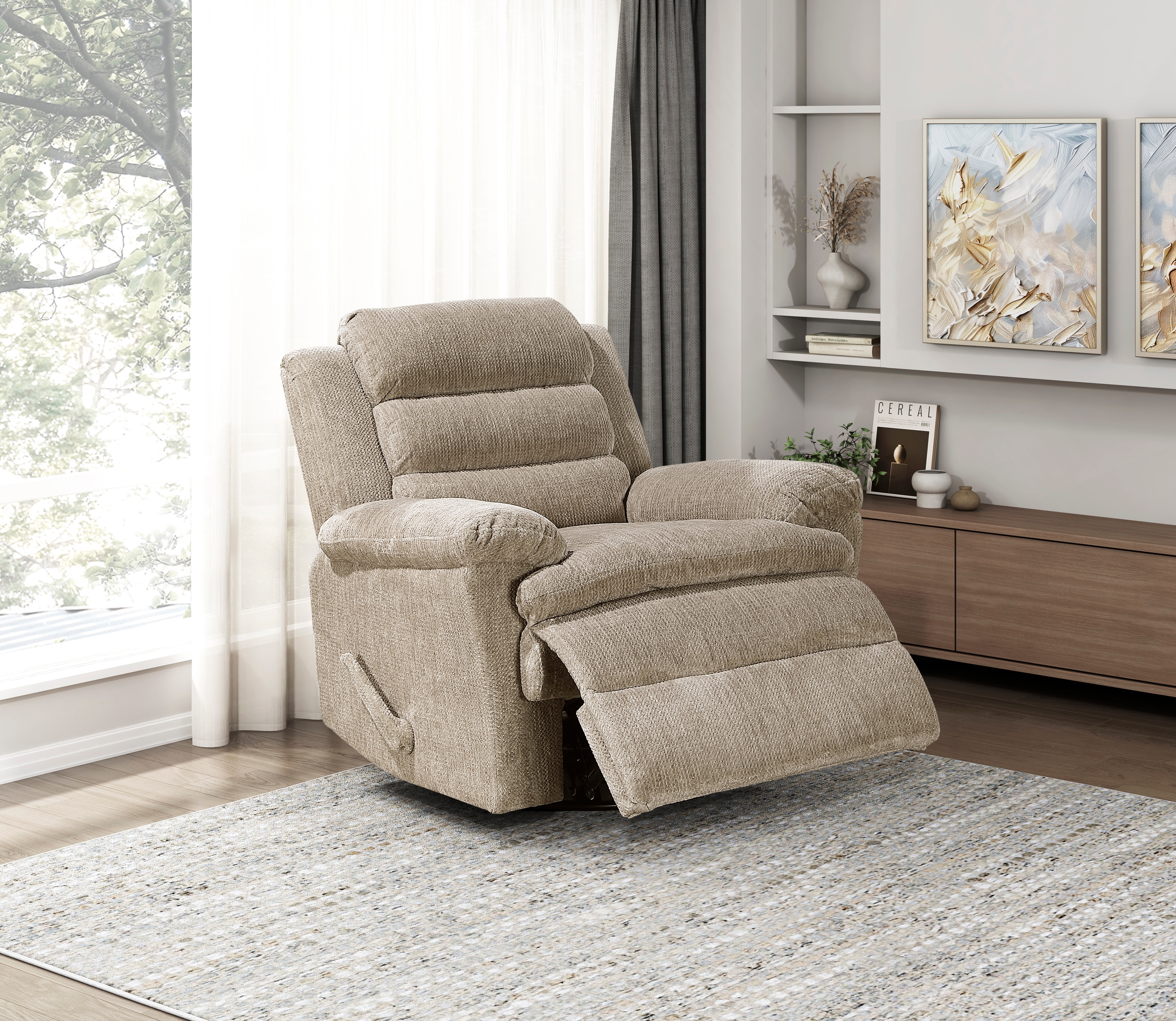Homelegance Oxford Manual Swivel Glider Recliner