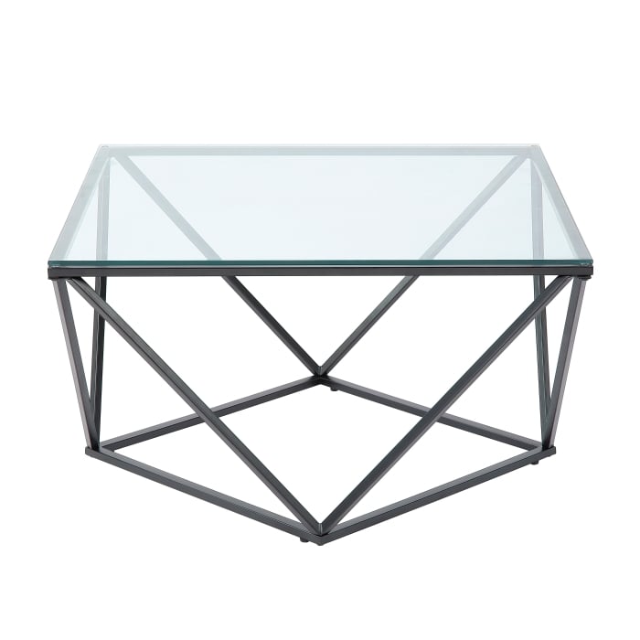 Square Glass Cocktail Table