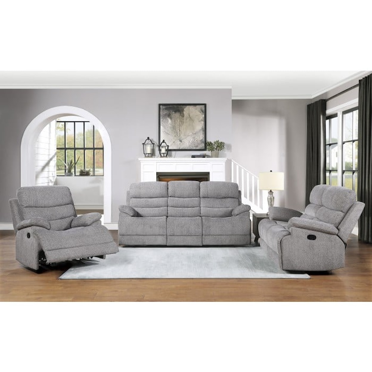 Homelegance Furniture Sherbrook Dual Reclining Loveseat