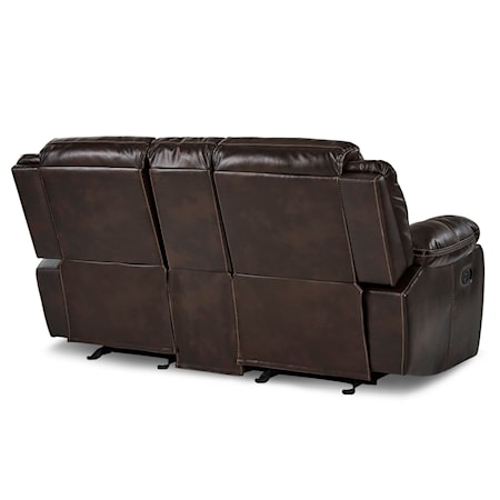 Double Reclining Glider Loveseat