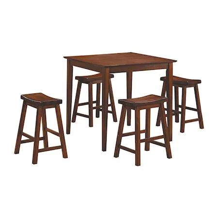 5Pc Counter Height Dinette Set