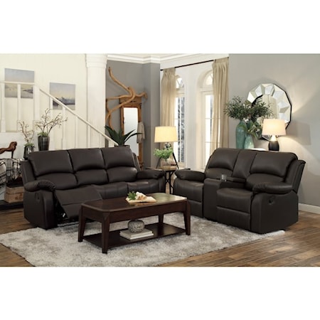 Dual Manual Reclining Sofa