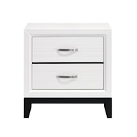 Contemporary 2-Drawer Nightstand