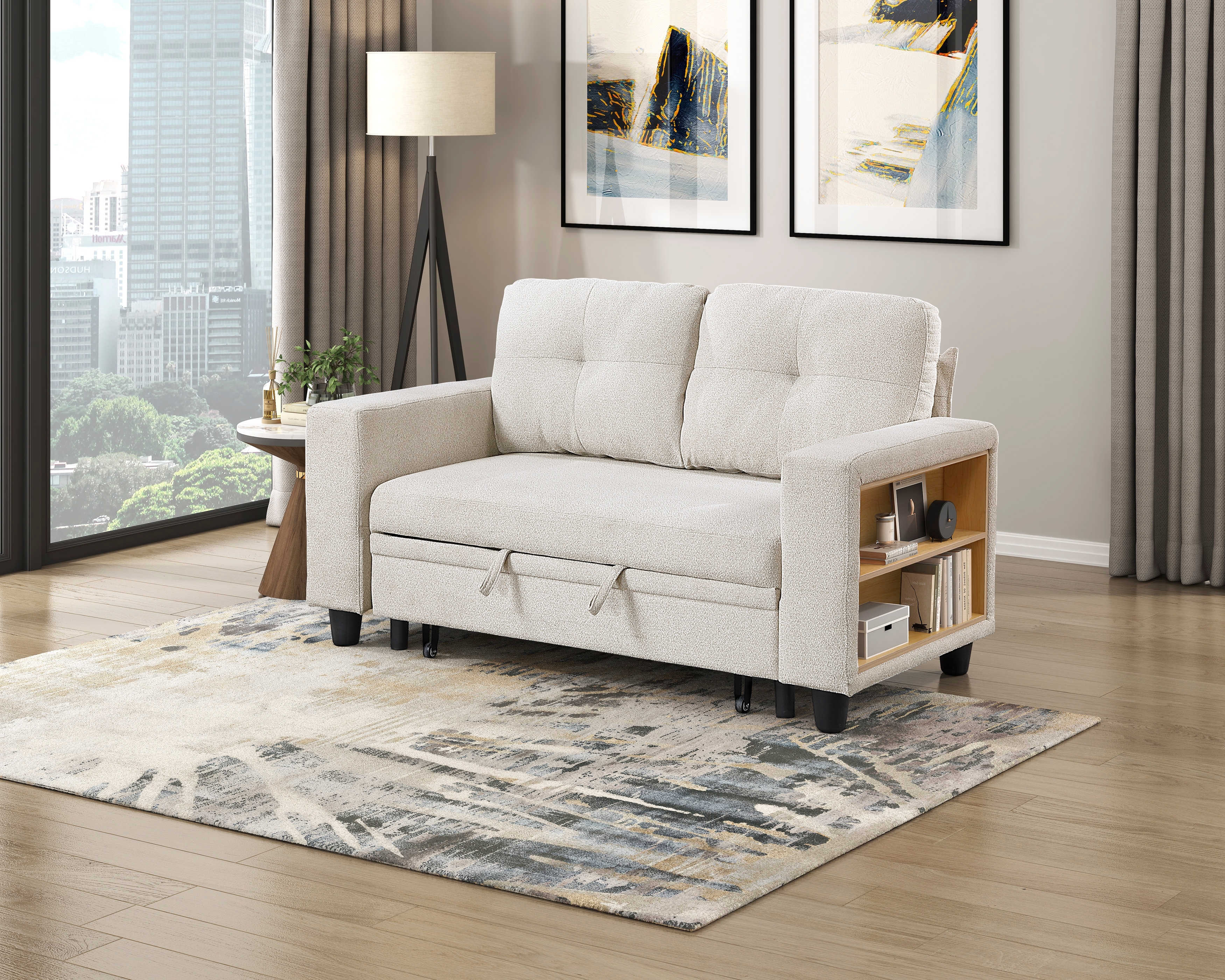 Loveseat with Pull-Out Bed