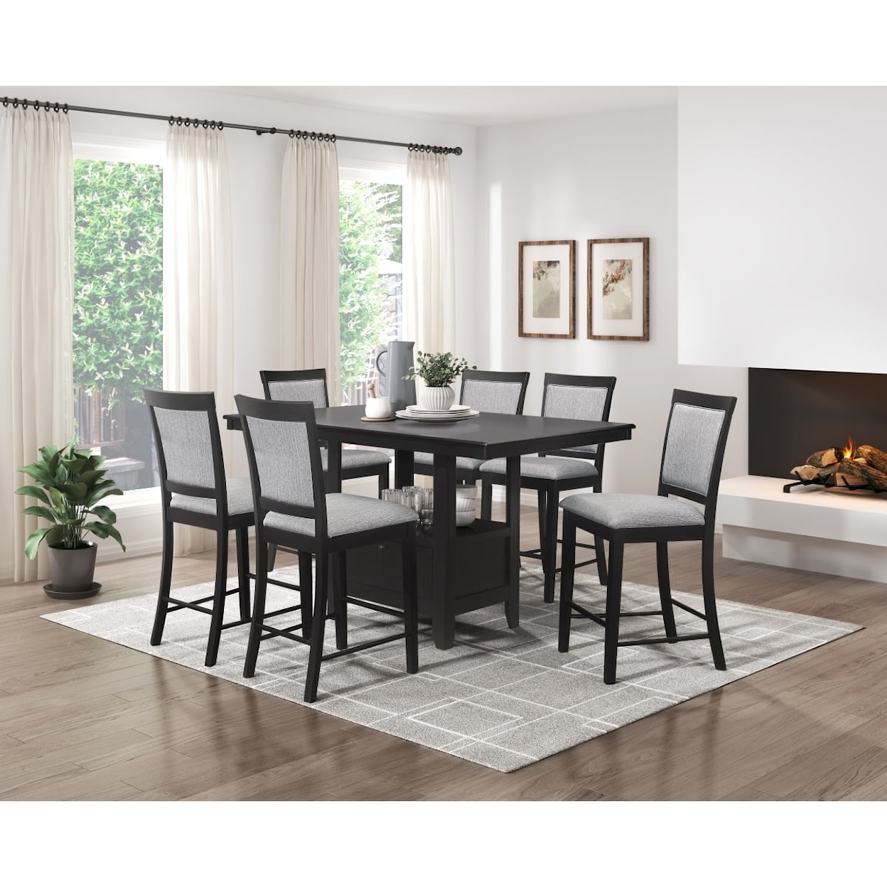 Homelegance Furniture Raven Counter Height Dining Chair