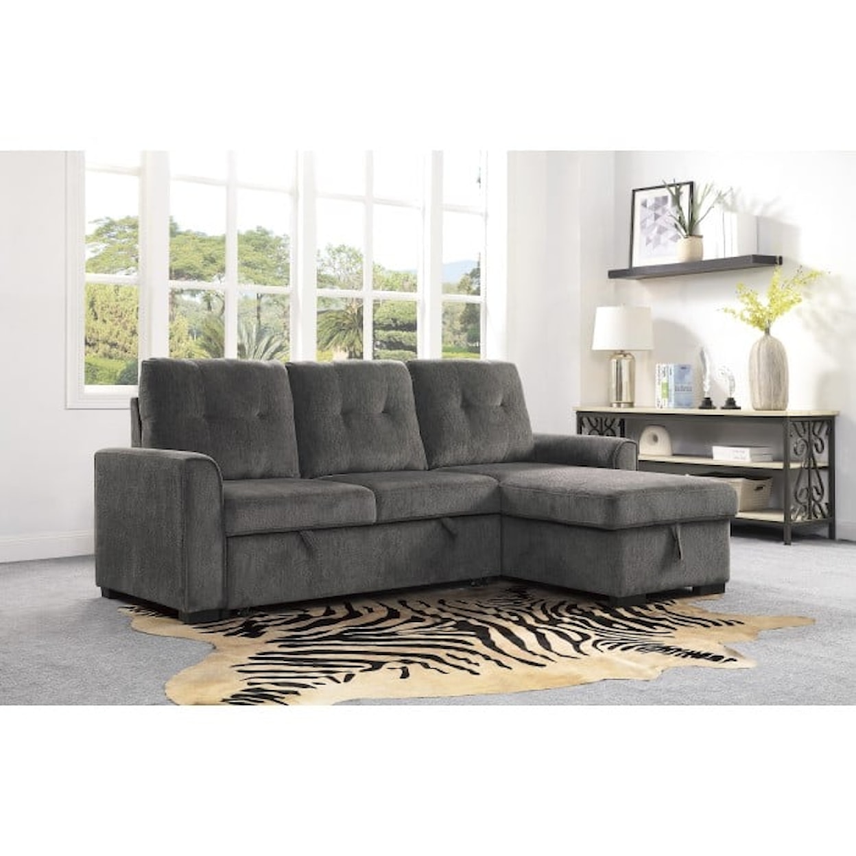 Homelegance Furniture Carolina 2-Piece Reversible Sectional Sofa