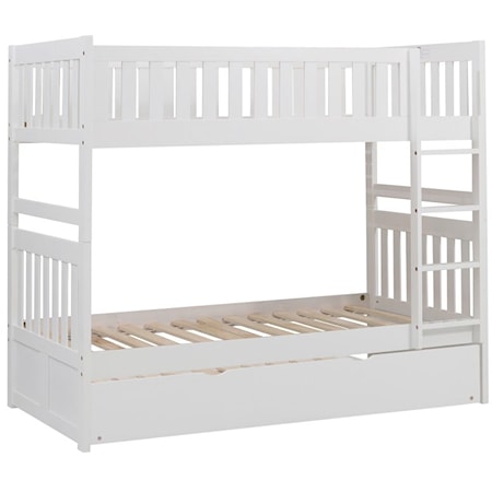 Twin/Twin Bunk Bed with Twin Trundle