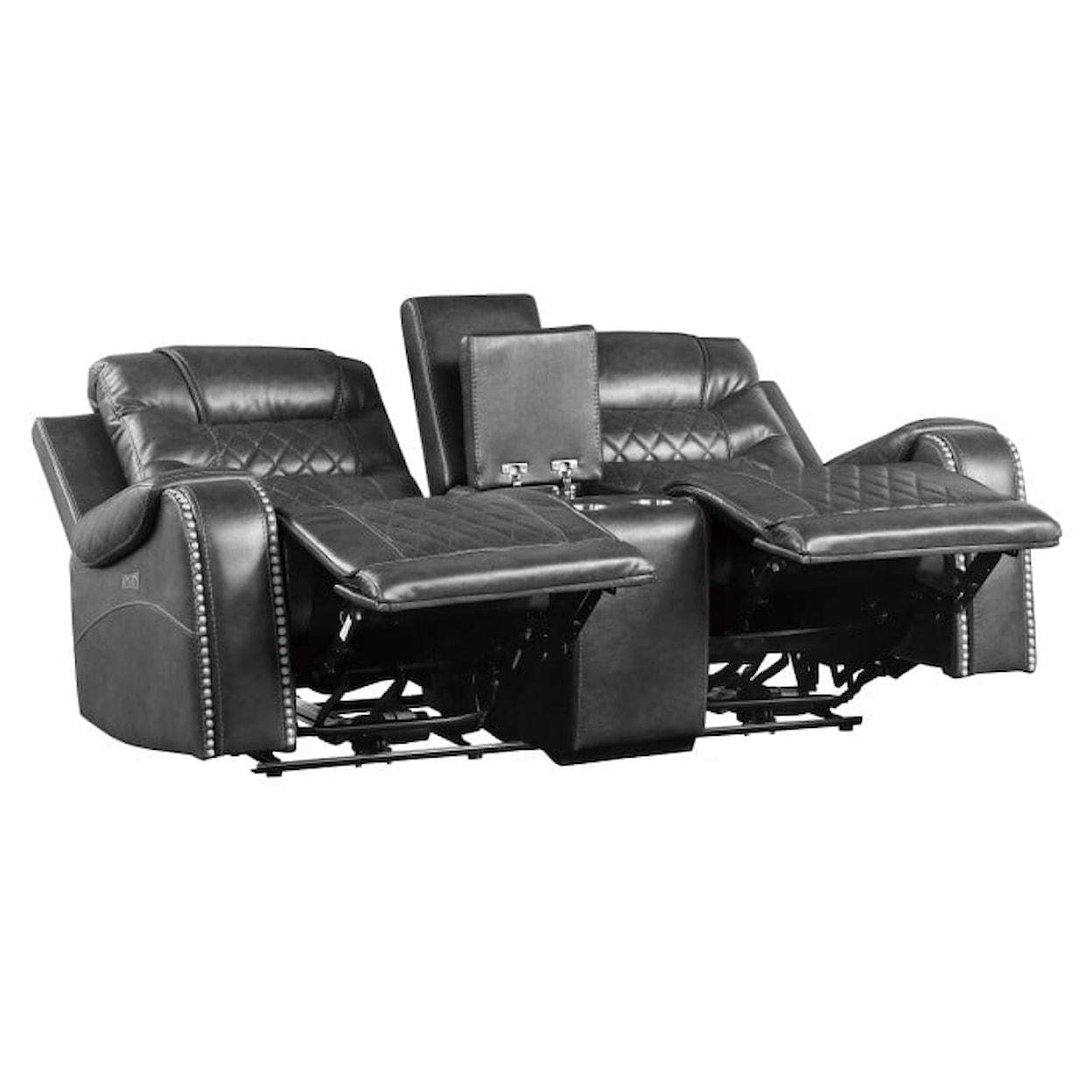 Homelegance Furniture Putnam Power Double Reclining Loveseat