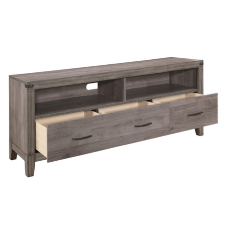 3-Drawer Rectangular TV Console