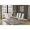 Homelegance Florian Dining Table with Glass Table Top