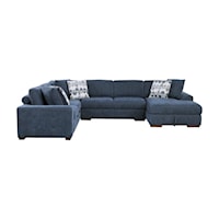 Casual 4-Piece Sectional Sectional with Right Chaise