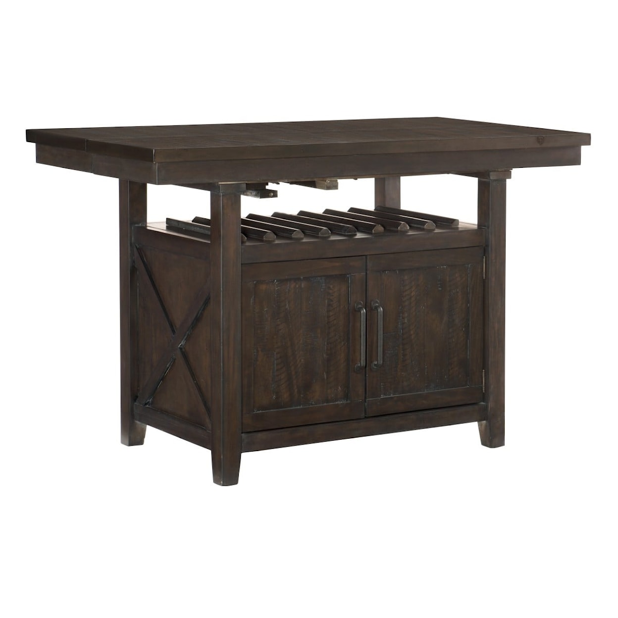 Homelegance Furniture Oxton Counter Height Table with Storage Base