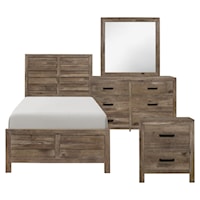 Contemporary 4-Piece Twin Bedroom Set