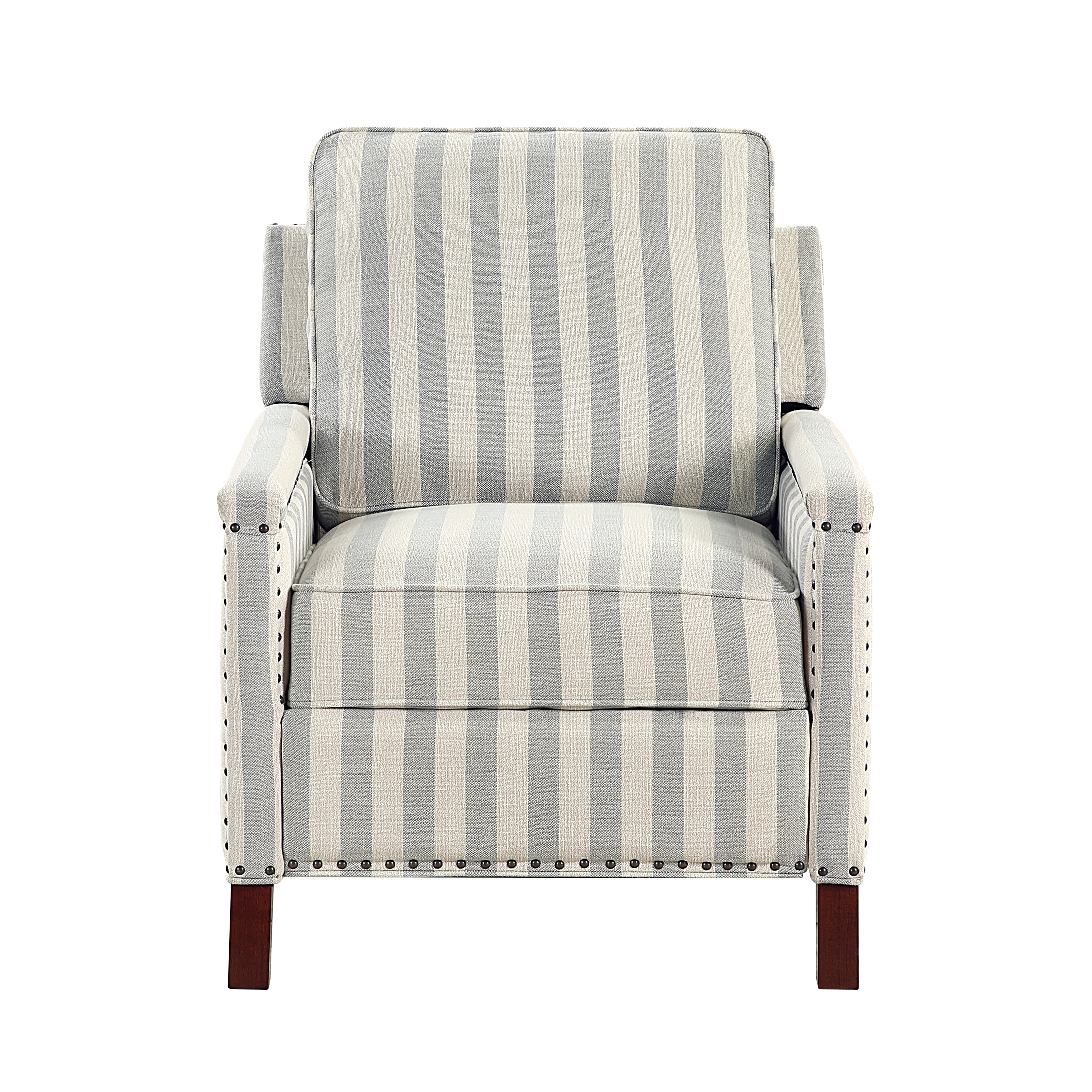 Homelegance Landrum Striped Push-Back Reclining Chair