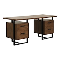 Transitional Writing Desk with 4 Dovetail Drawers