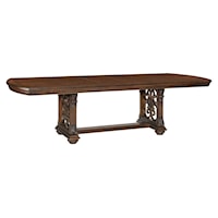 Traditional Dining Table with Trestle Base
