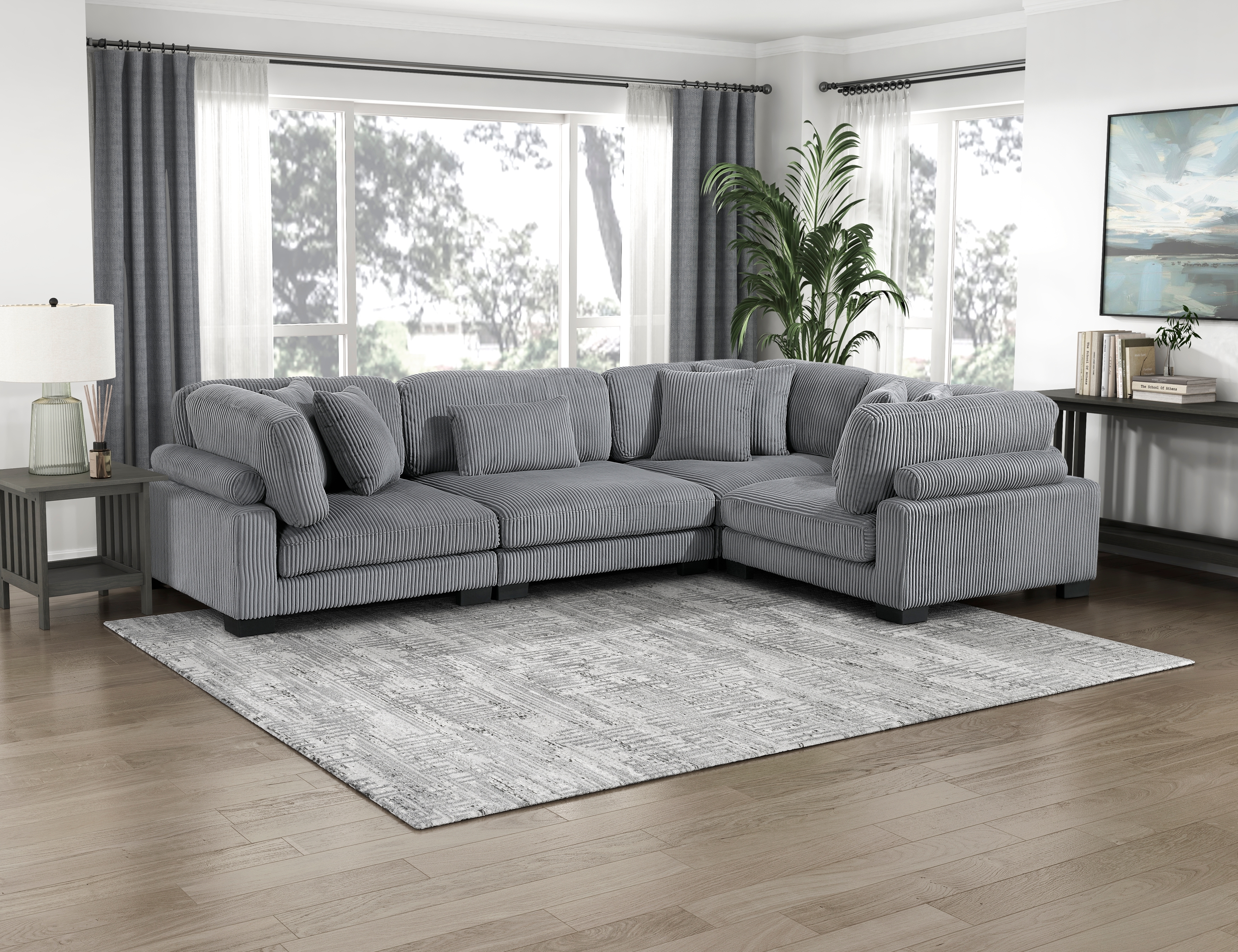 Homelegance Traverse 4-Piece Sectional Sofa
