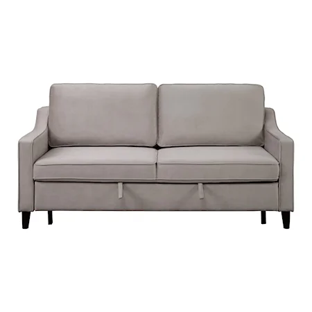 Contemporary Convertible Sofa with Pull Out Bed