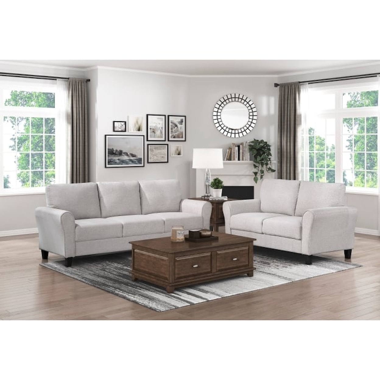 Homelegance Furniture Ellery 2-Piece Living Room Set