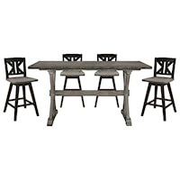 Rustic 5-Piece Dining Set