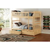 Homelegance Bartly Twin/Twin Bunk Bed with Storage Boxes