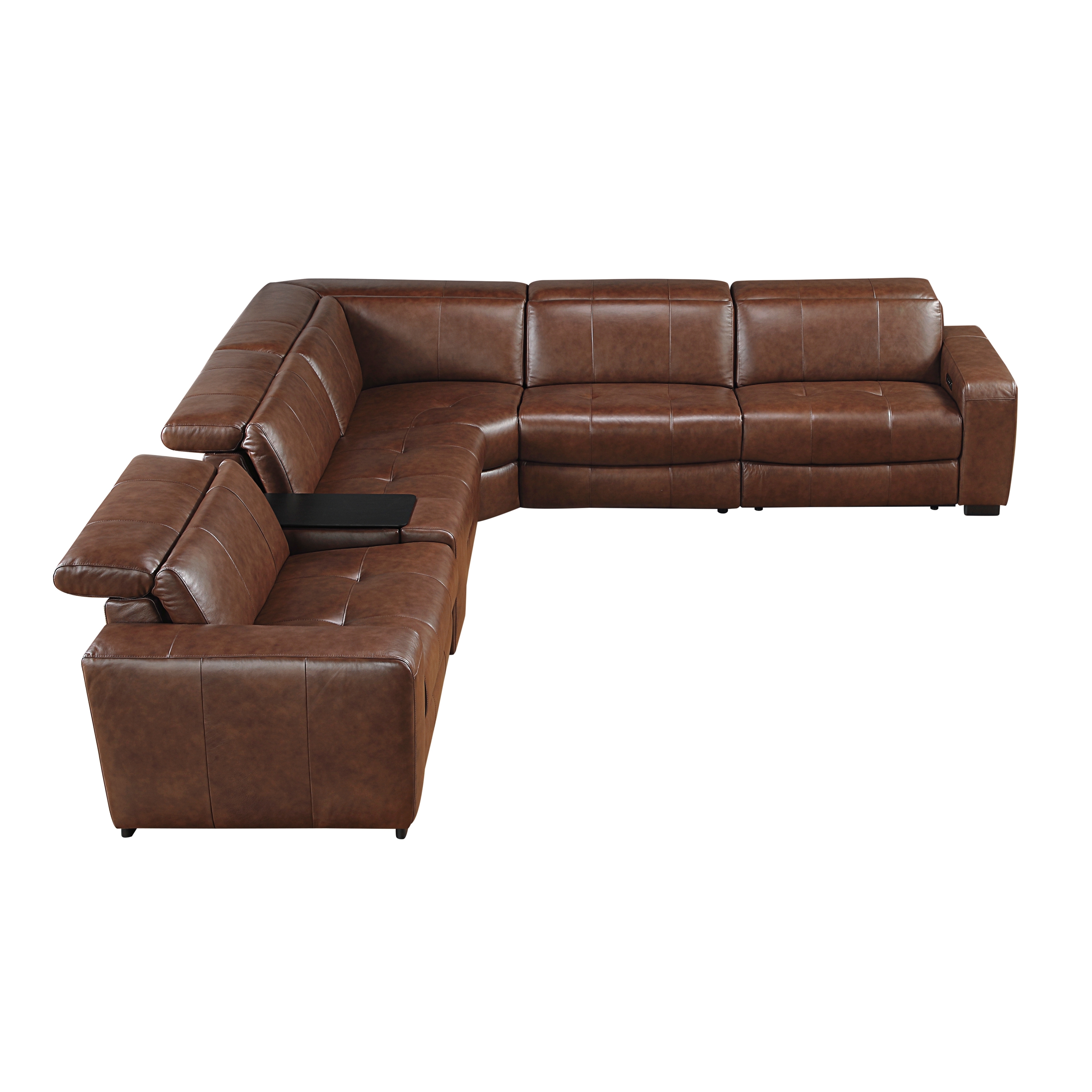 Homelegance Sutton Leather 6-pc. Power Reclining Sectional Sofa