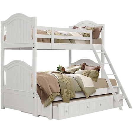 Twin/Full Bunk Bed with Twin Trundle