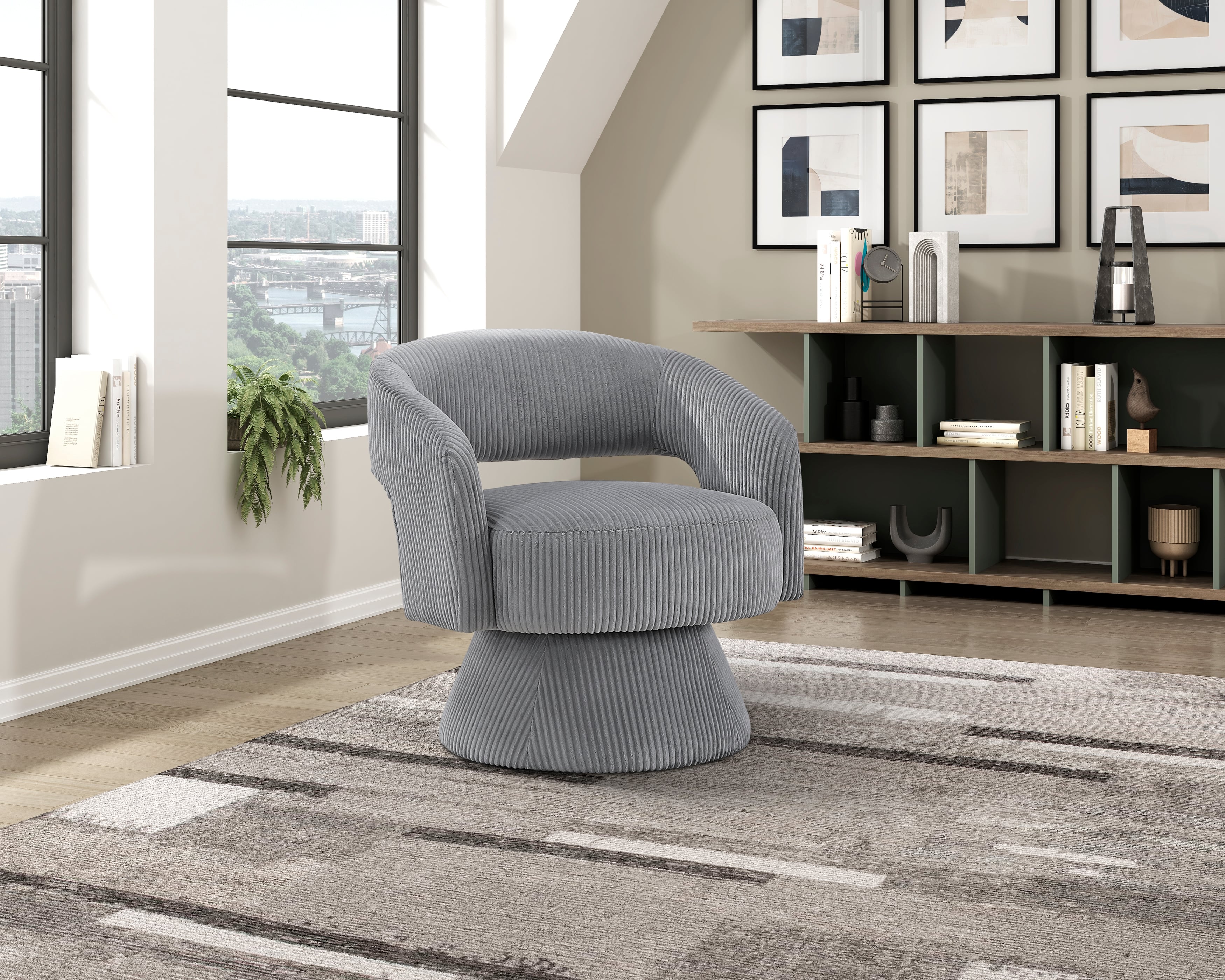 Homelegance Upton Swivel Accent Chair