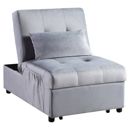 Lift Top Storage Bench with Pull-out Bed