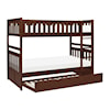 Homelegance Rowe Twin/Twin Bunk Bed with Twin Trundle