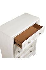 Homelegance Theodora Traditional 5-Drawer Bedroom Chest with Cedar Lined Drawers