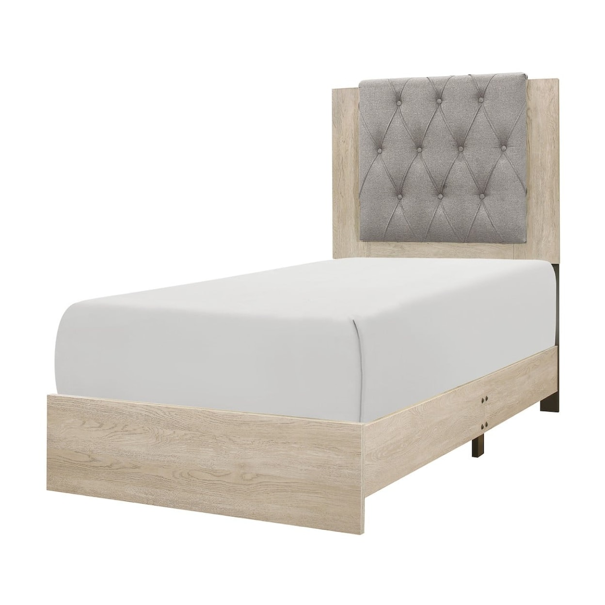 Homelegance Whiting Upholstered Twin Panel Bed