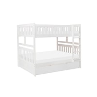 Transitional Full Bunk Bed with Twin Trundle