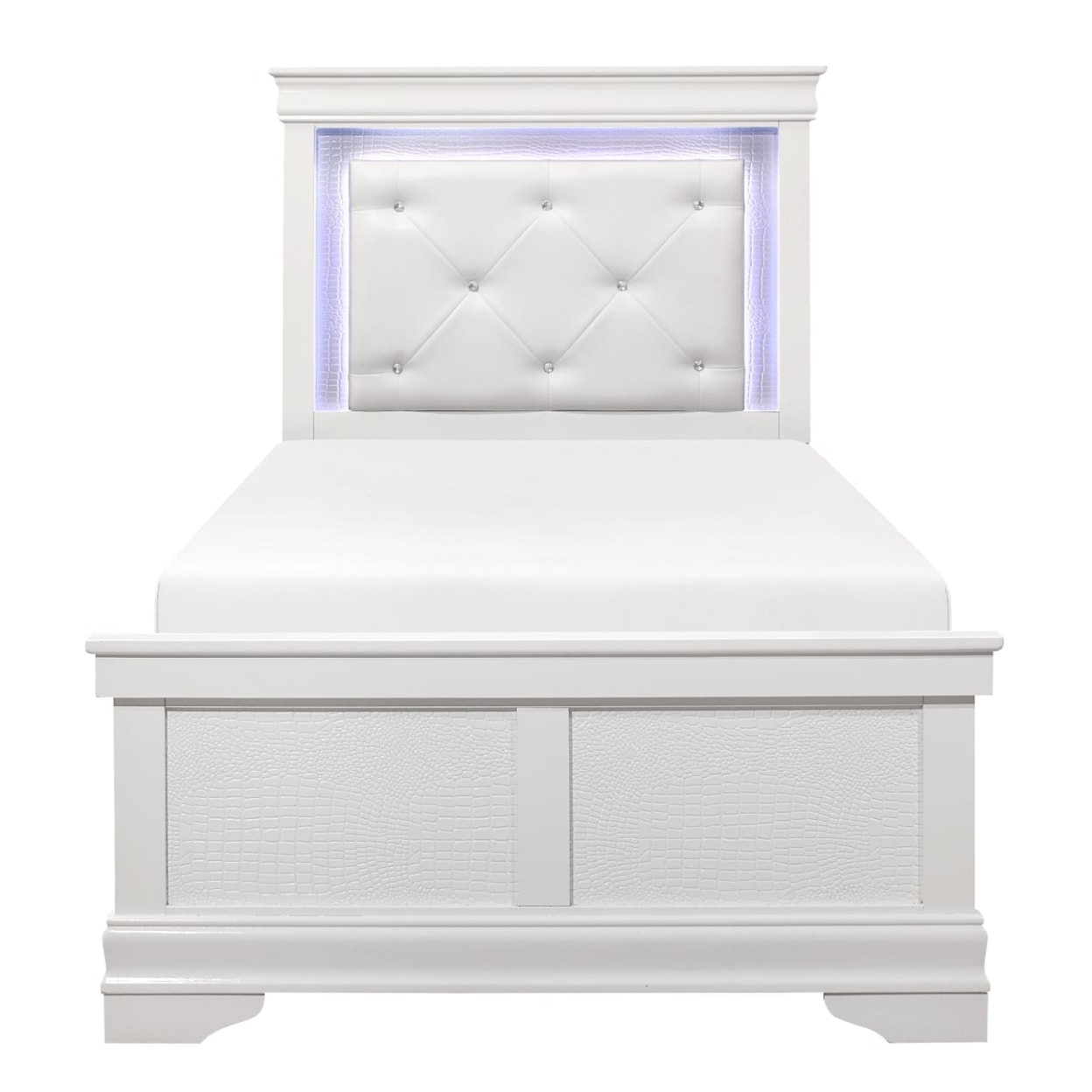 Homelegance Furniture Lana Twin Bed with LED Lighting