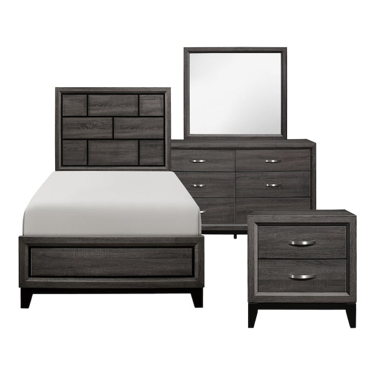 Homelegance Furniture Davi 4 Piece Twin Bedroom Set