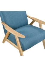 Homelegance Damala Mid-Century Modern Accent Chair with Wood Frame